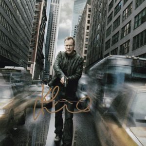 kiefer sutherland signed 24 'jack bauer' 8x10 photo. shanks autographs memorabilia