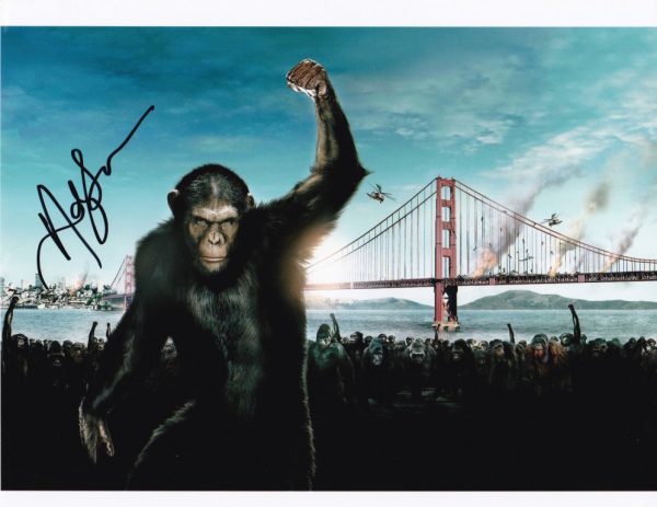 andy serkis signed Ceasar Planet of The Apes photo .shanks autographs