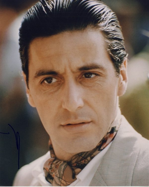 al pacino signed 8x10 godfather,scarface,heat photo shanks autographs