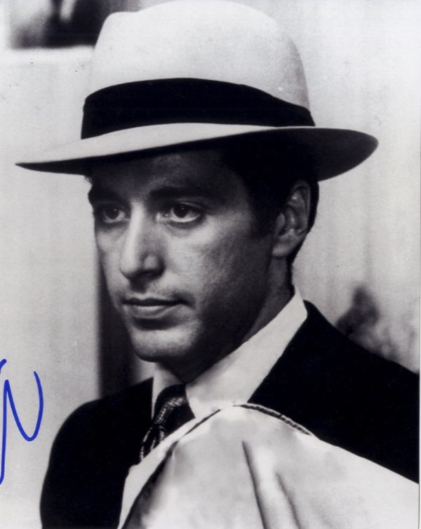 al pacino signed 8x10 godfather,scarface,heat photo shanks autographs