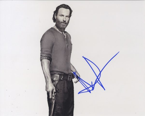 andrew lincoln 'rick grimes' signed The Walking dead photo Shanks Autographs