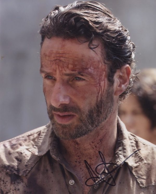 andrew lincoln 'rick grimes' signed The Walking dead photo Shanks Autographs