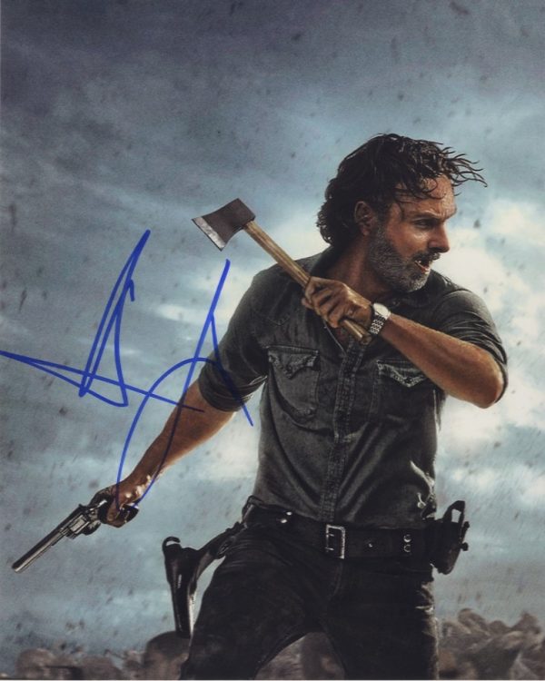 andrew lincoln 'rick grimes' signed The Walking dead photo Shanks Autographs