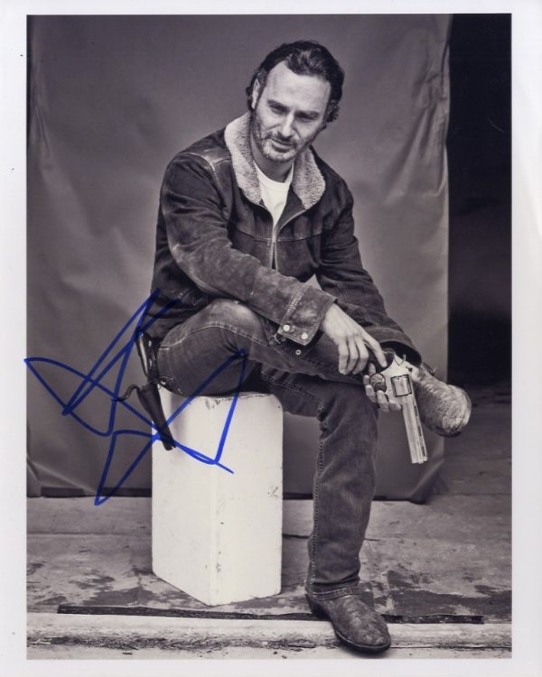 andrew lincoln 'rick grimes' signed The Walking dead photo Shanks Autographs