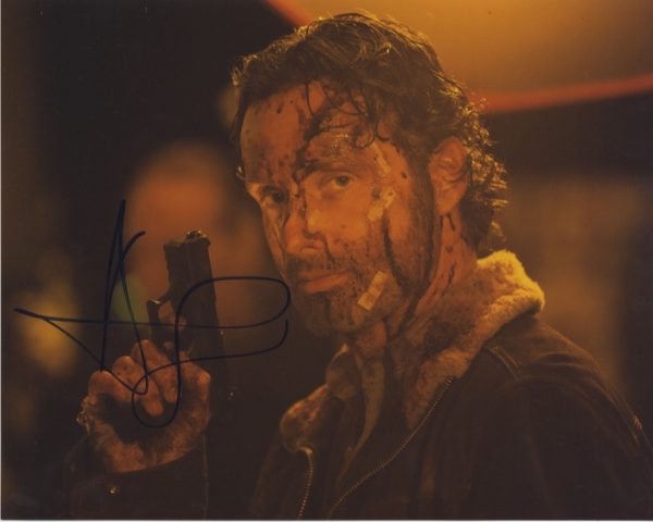 andrew lincoln 'rick grimes' signed The Walking dead photo Shanks Autographs