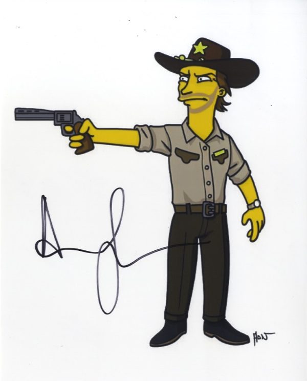 andrew lincoln 'rick grimes' signed The Walking dead photo Shanks Autographs