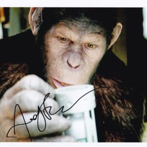 andy serkis signed Ceasar Planet of The Apes photo .shanks autographs