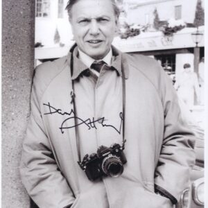 sir david attenborough signed 8x10 photo