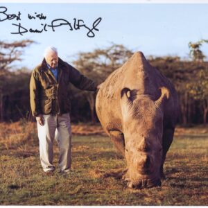 sir david attenborough signed 8x10 photo