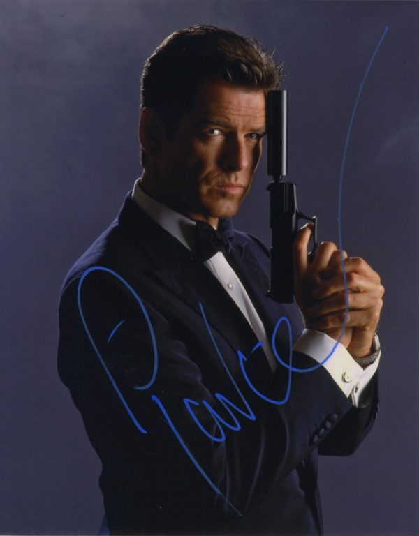 pierce brosnan signed James bond 11x14 photo,007 shanks autographs