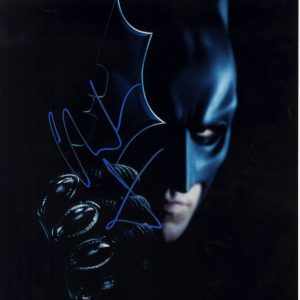christian bale signed Batman Begins, The Dark Knight