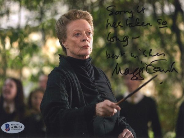 maggie smith signed 8x6 photo beckett authenticated