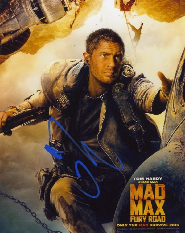 tom hardy mad max signed photo beckett authenticated,shanks autographs signed memorabilia