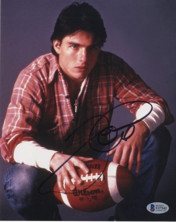 tom cruise signed photo with beckett authentication