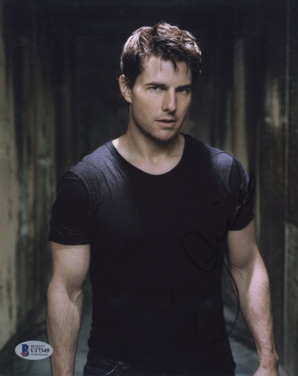 tom cruise signed photo with beckett authentication