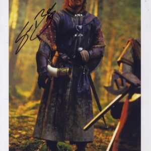 The Lord Of The Rings Boromir.sean bean signed 11x14 photograph.shanks autographs