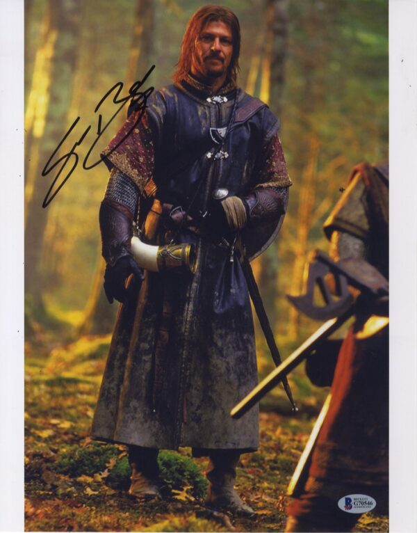 The Lord Of The Rings Boromir.sean bean signed 11x14 photograph.shanks autographs