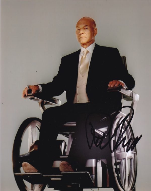 patrick stewart signed x-men photo ,shanks autographs