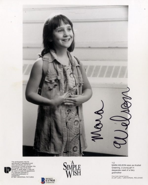 mara wilson signed 8x10 photo