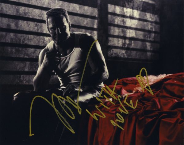 mickey rourke signed marv sin city photo shanks autographs