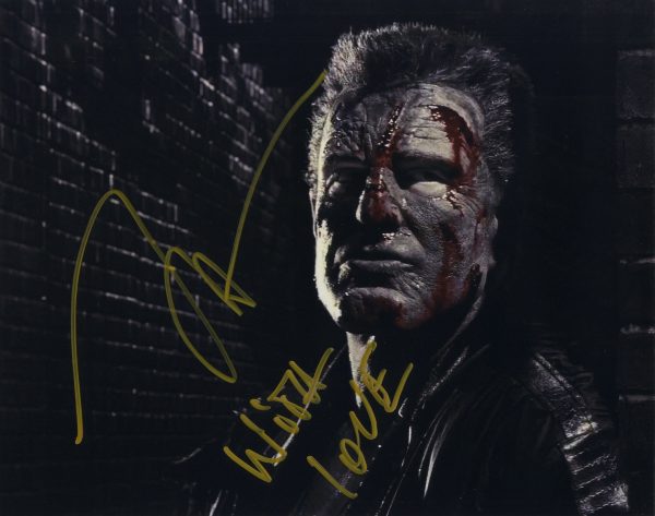 mickey rourke signed marv sin city photo shanks autographs