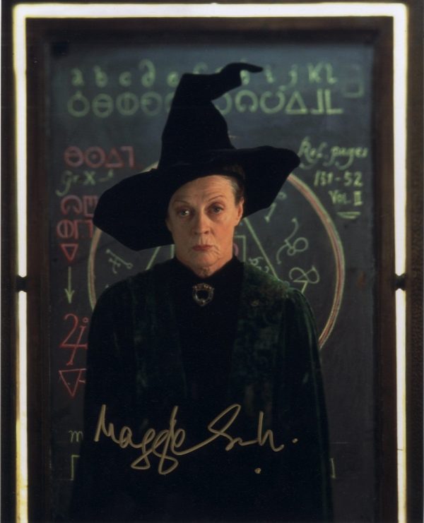 maggie smith signed harr potter photo shanks autographs BAS