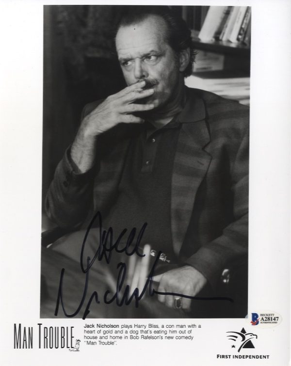 jack nicholson signed 8x10 photo