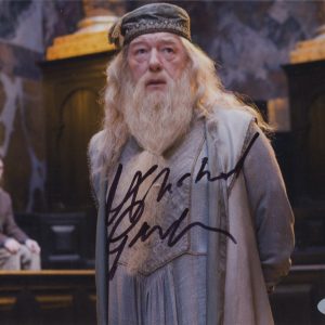 michael gambon signed harry potter photo, professor dumbledore beckett authentication
