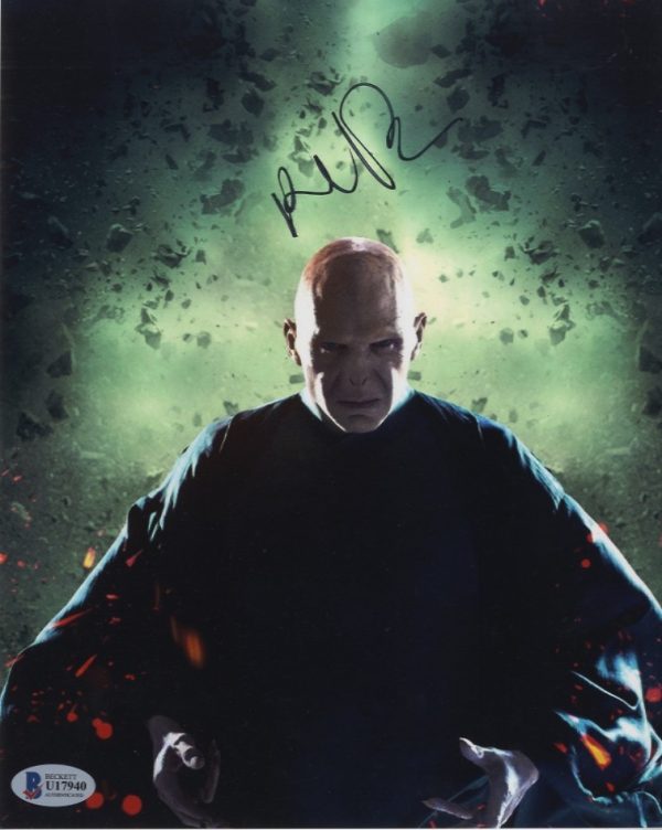 ralph fiennes signed photo lord voldemort harry potter beckett