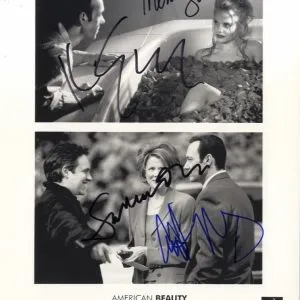 American Beauty Kevin Spacey,sam mendes and Annette bening signed photo