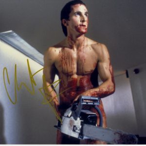 christian bale signed photo American Psycho
