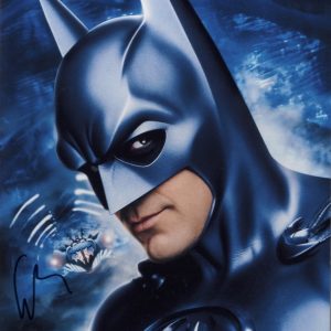 George Clooney batman signed photo 8x10