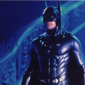 George Clooney batman signed photo 8x10