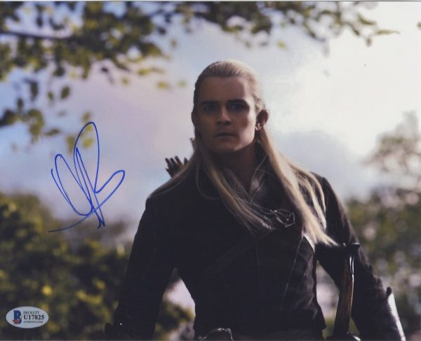 orlando bloom signed photo with becvkett authentication LEGOLAS, shanks autographs