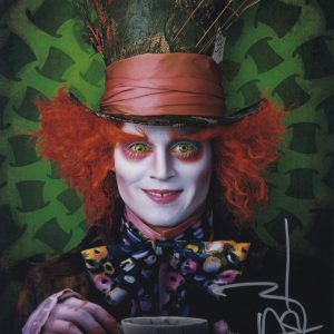11x14 Signed Johnny Depp The mad hatter