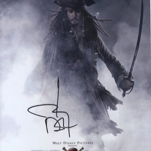 11x14 Signed Johnny Depp Jack Sparrow
