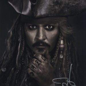 11x14 Signed Johnny Depp Jack Sparrow