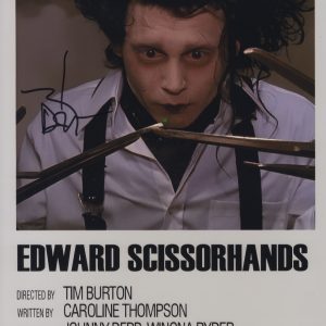12x18 Signed Johnny Depp Edward Scissorhands