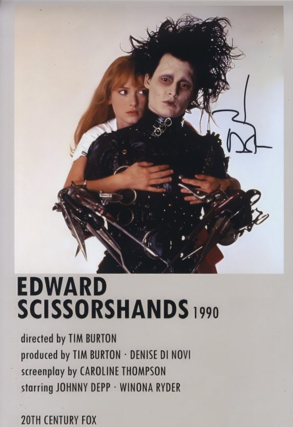 11x14 Signed Johnny Depp Edward Scissorhands