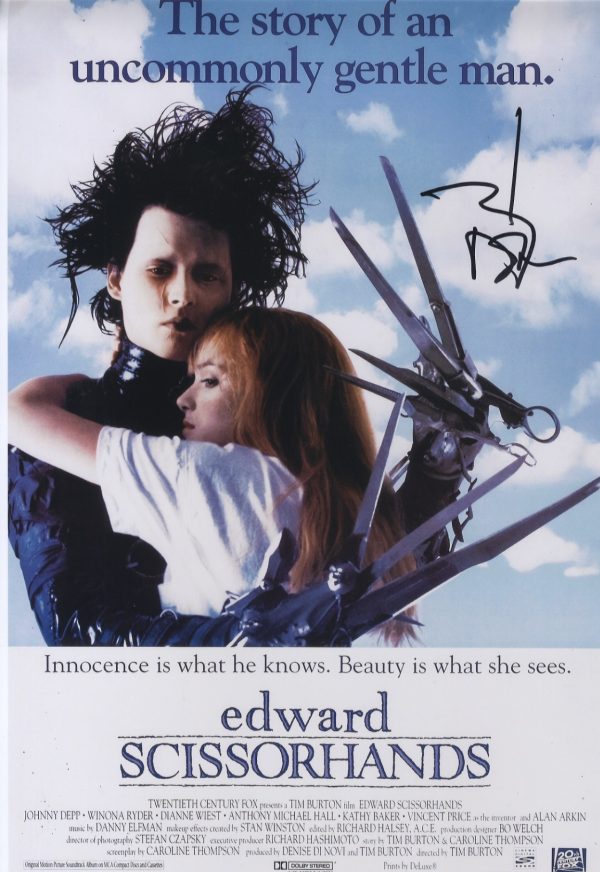 11x14 Signed Johnny Depp Edward Scissorhands