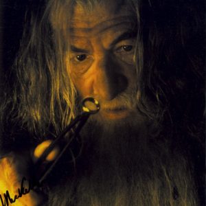 ian mckellen signed 8x10 photo gandalf lord of the rings , shanks autographs