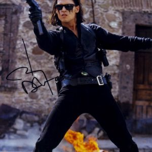 Once upon a time in mexico JOHNNY DEPP signed 11x14