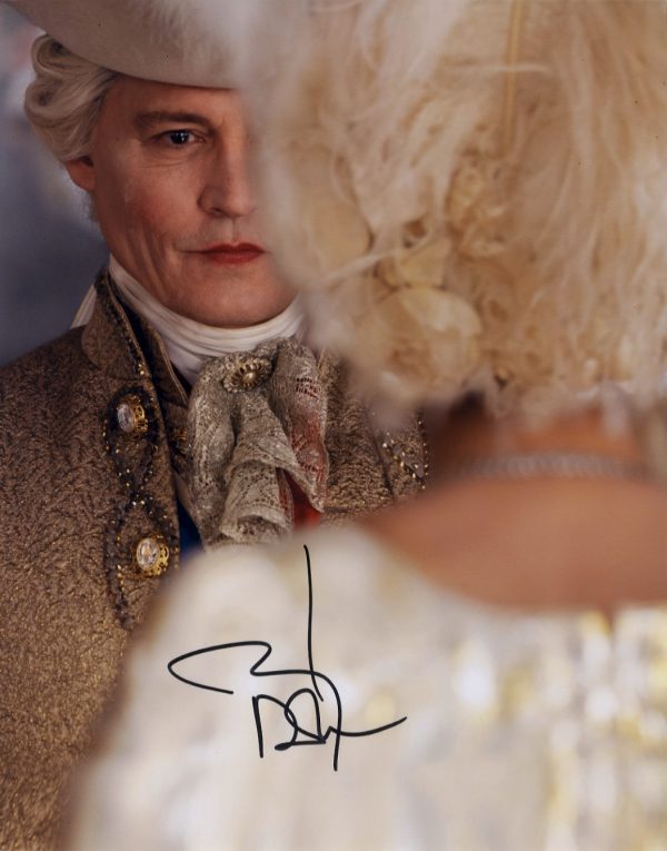 johnny depp signed 11x14 photo