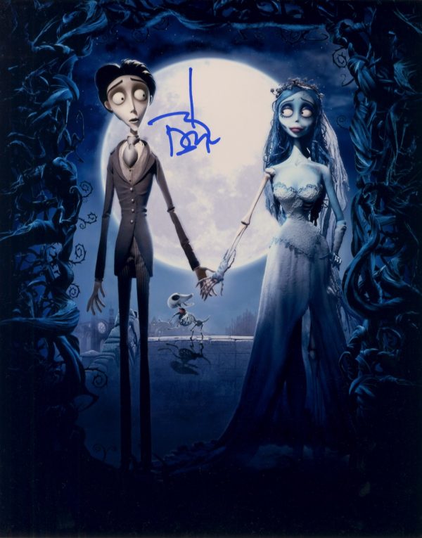 corpse Bride signed johnny depp 11x14