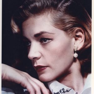 Lauren bacall signed photo shanks autographs