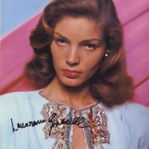 Lauren bacall signed photo shanks autographs