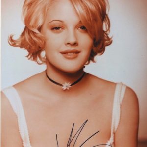 drew Barrymore signed photo