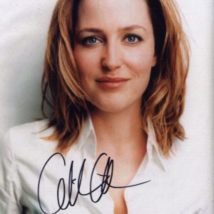 gillian anderson signed photo