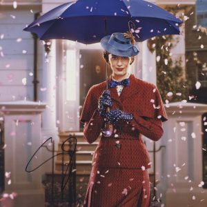 emily blunt signed mary poppins