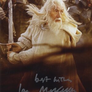 ian mckellen signed photo Gandalf with aftal authentication.shanks autographs